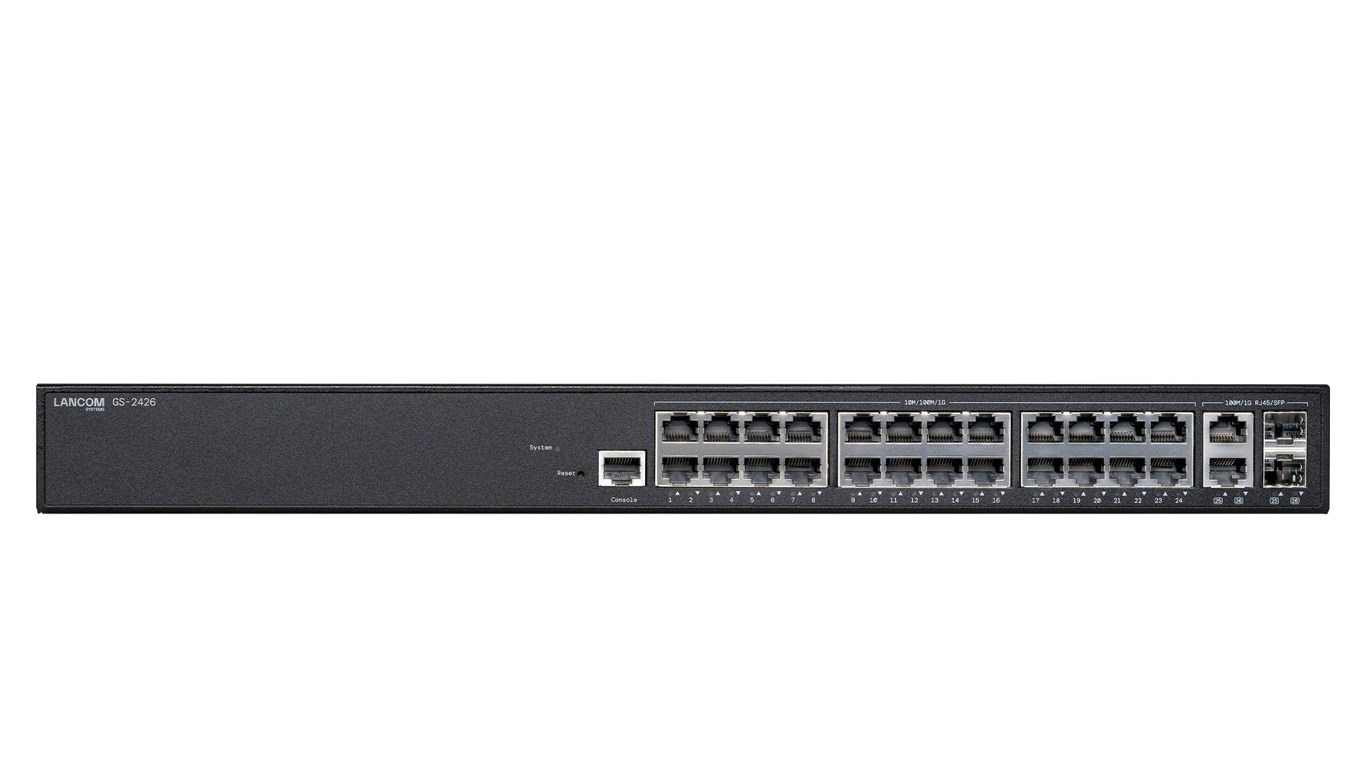 GS-2426 Managed L2 Gigabit Ethernet (10/100/1000) 1U Black - GS-2426,