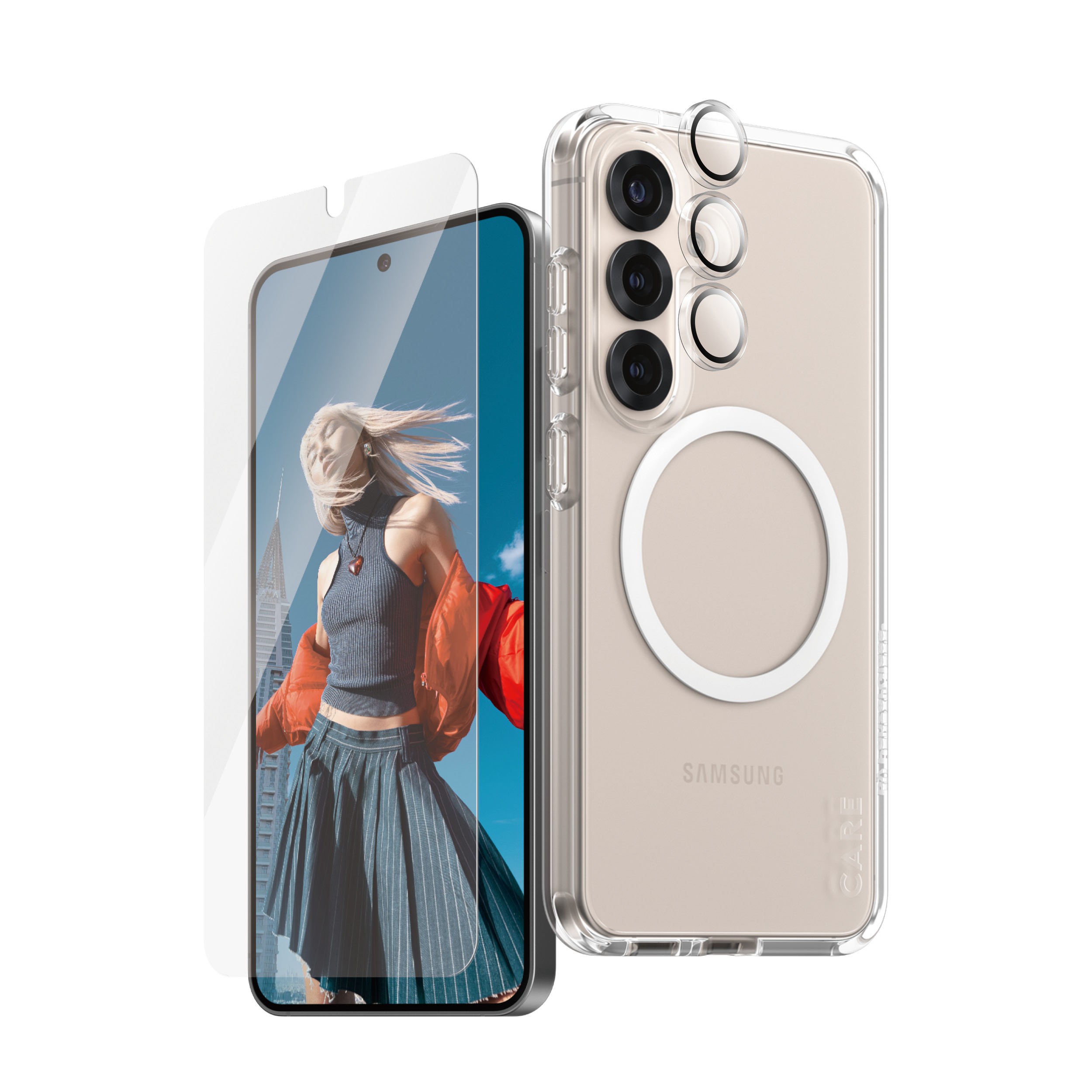 PanzerGlass | CARE by Flagship 3-in-1 Bundle Samsung Galaxy S25
