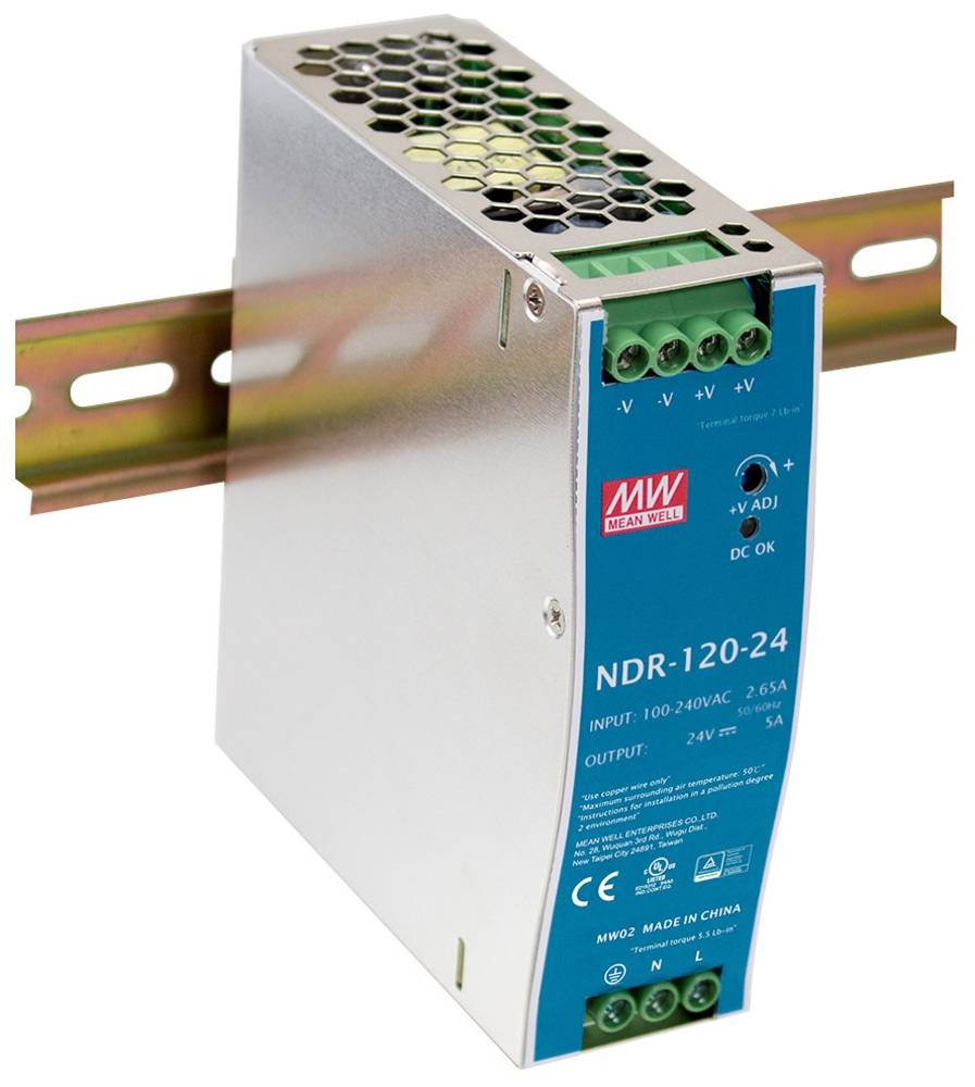MEAN WELL NDR-120-12 alimentatore per computer 120 W Metallico - MEAN
