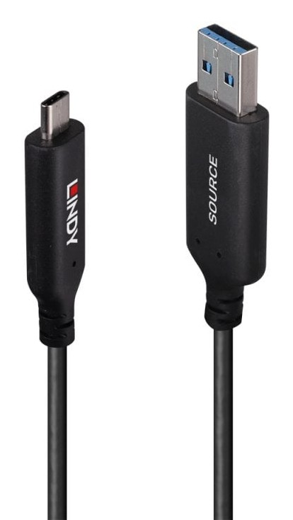 LINDY 10m USB 3.2 Gen 1 Typ A an C Hybridkabel