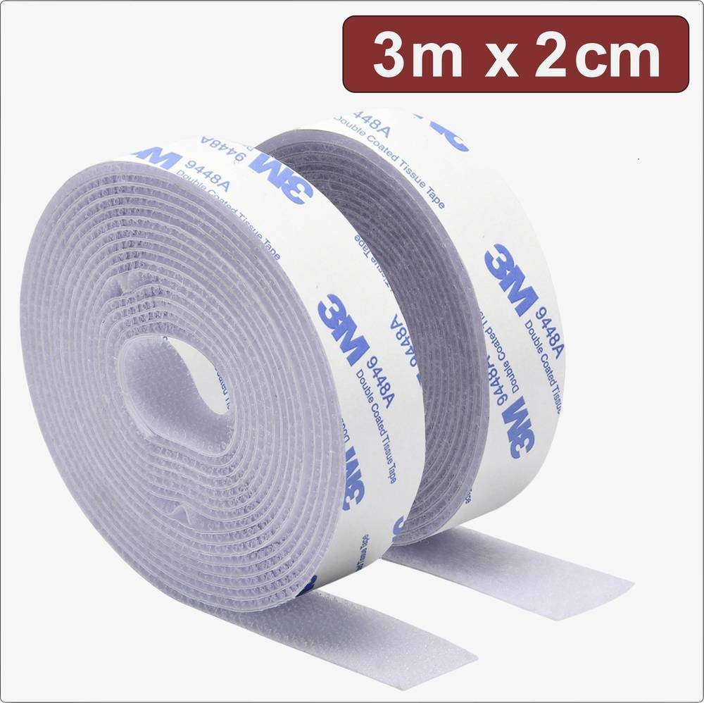 Quadrios 24CA323 Klettband to Aufkleben Haft- and Flauschteil (L x B)