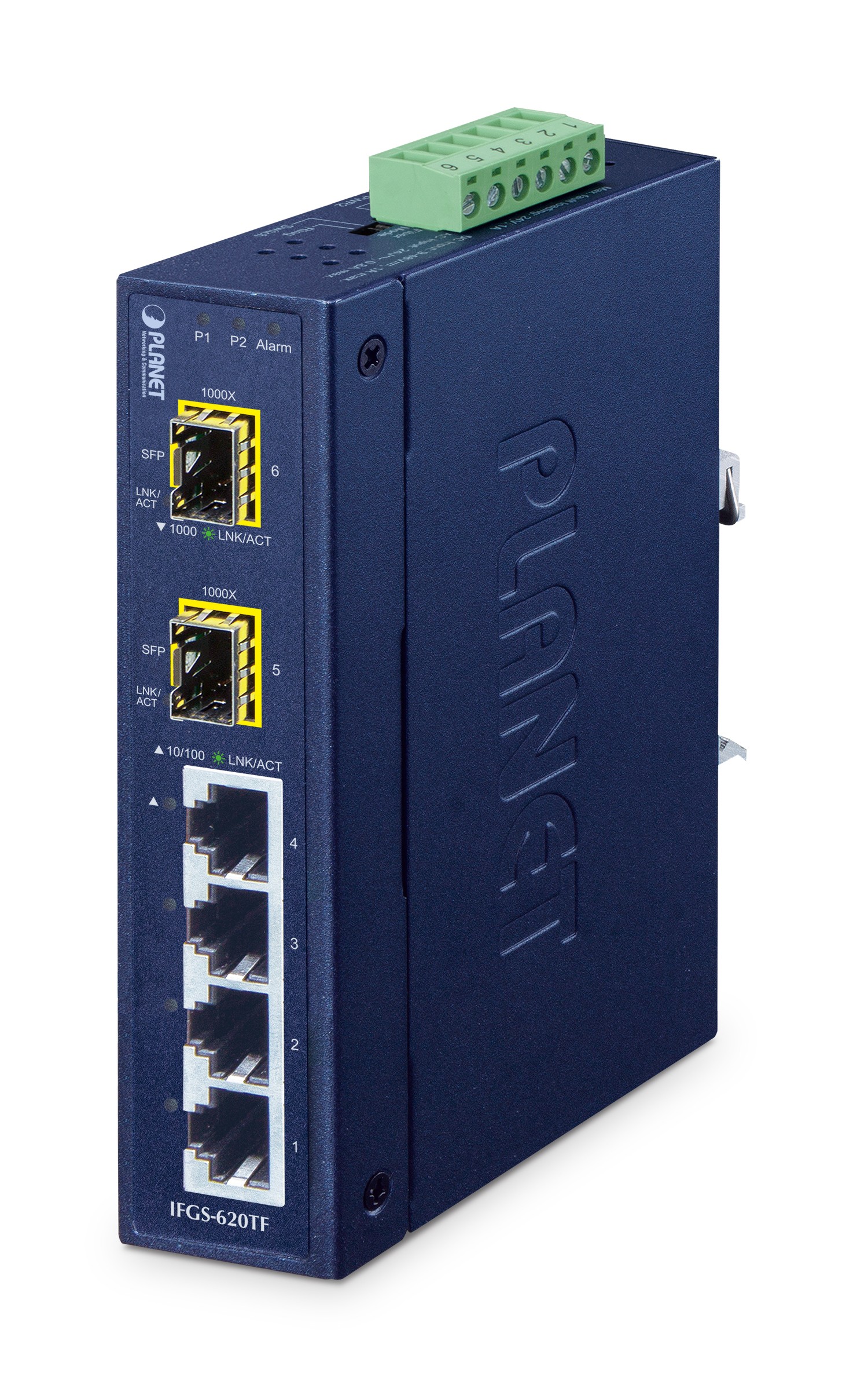 PLANET IFGS-620TF commutateur réseau Non-géré Fast Ethernet (10/