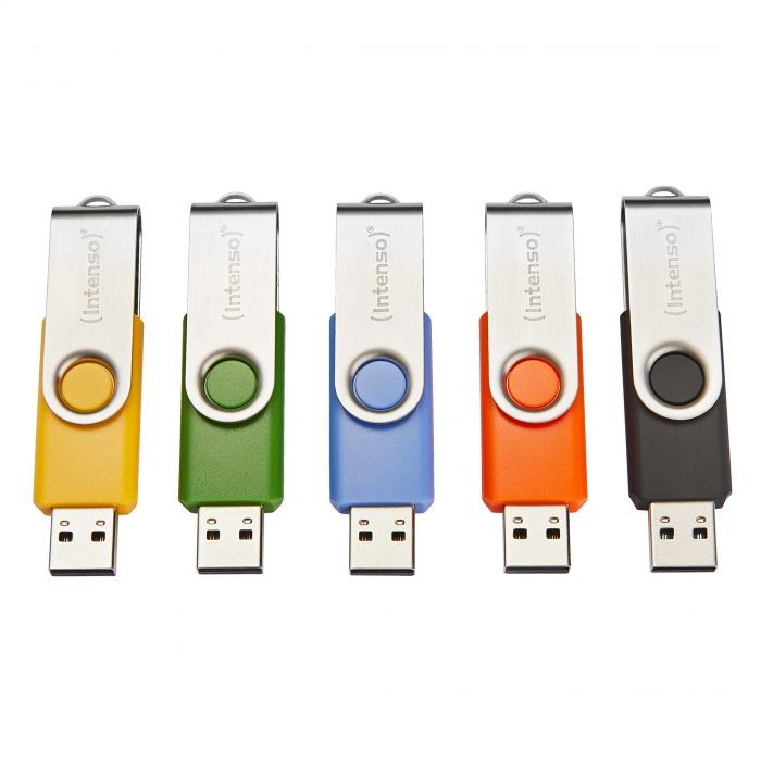 Intenso Basic Line USB flash drive 16 GB USB Type-A 2.0 Black, Blue,