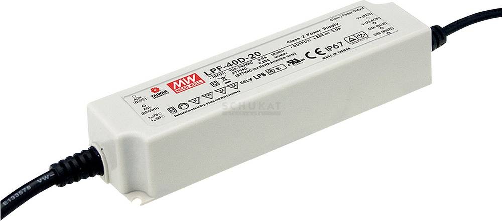 Mean Well LPF-40D-24 LED-Treiber, LED-Trafo Konstantspannung,