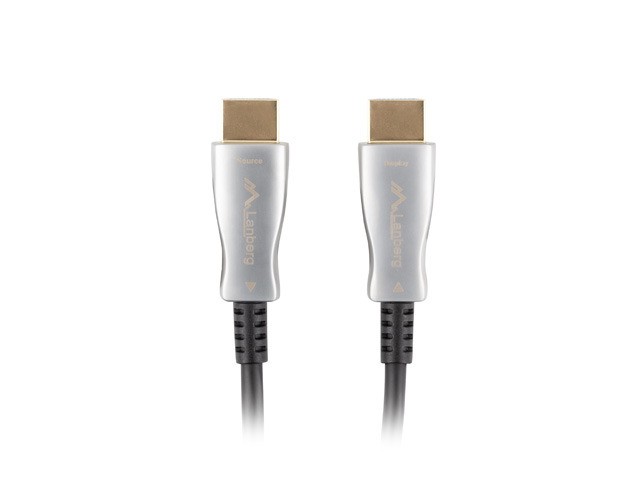 LANBERG HDMI M/M V2.0 Kabel 30m 4K optisch AOC schwarz