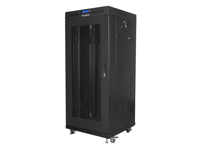 Lanberg FF01-6627-23BL rack cabinet 27U Freestanding rack Black -