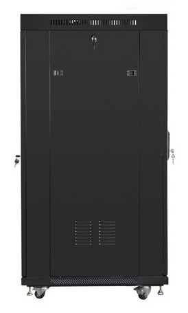 Lanberg FF01-6827-23BL étagère 27U Rack autonome Noir - Lanberg