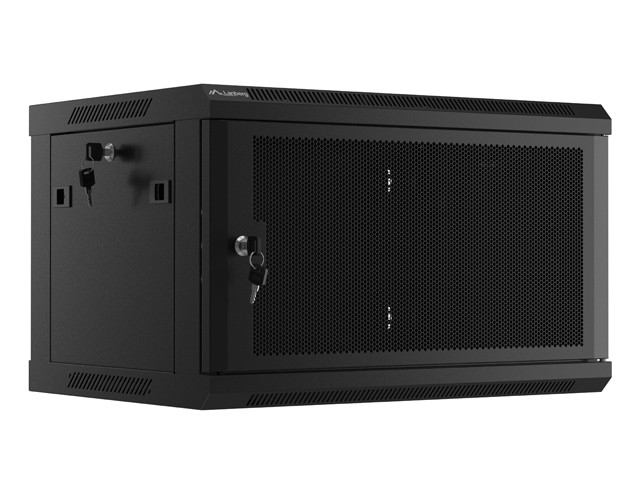 Lanberg WF01-6406-23B étagère 6U Rack monté sur le mur Noir -