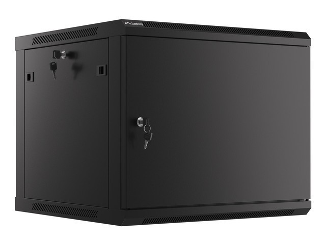 Lanberg WF01-6609-00B rack cabinet 9U Wall mounted rack Black -