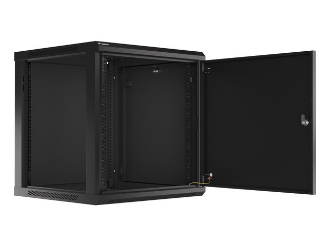 Lanberg WF01-6612-00B rack cabinet 12U Wall mounted rack Black -