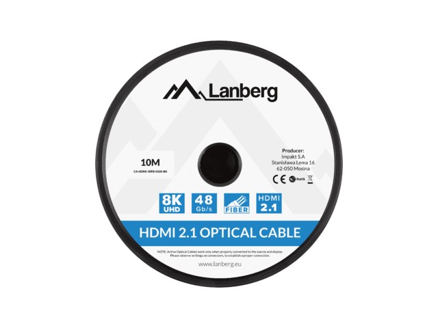 Lanberg CA-HDMI-30FB-0100-BK cable HDMI 10 m HDMI tipo A (Estándar)