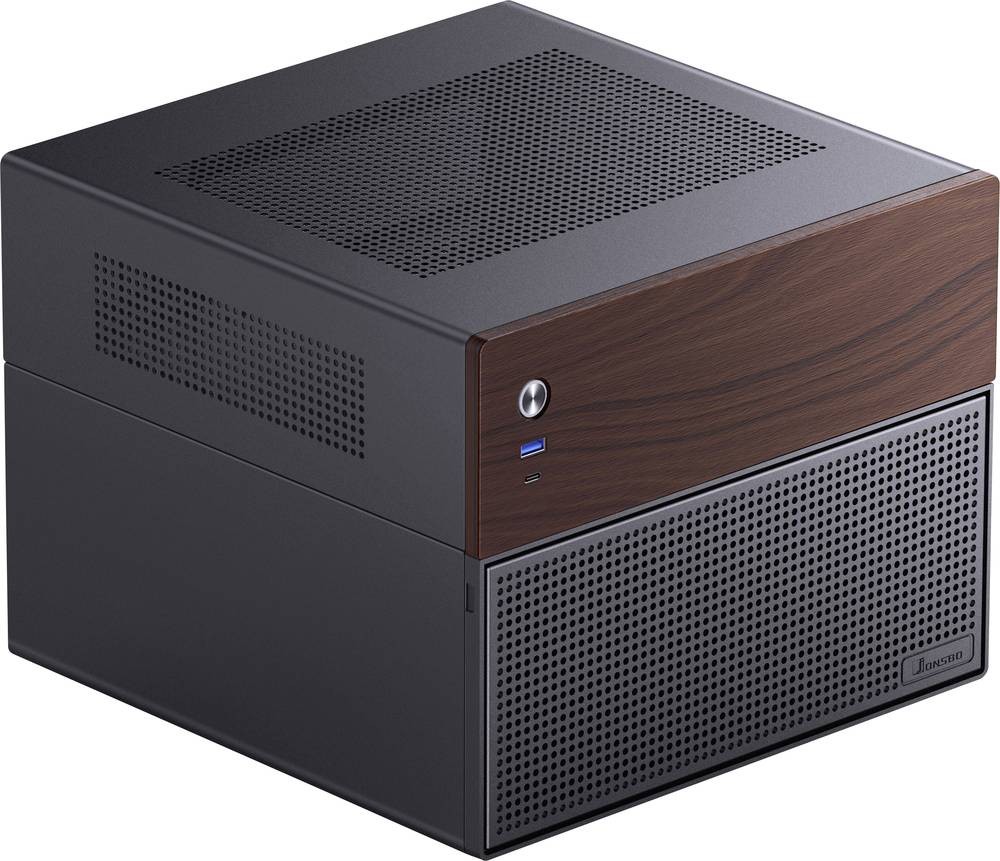 Jonsbo N4 Black Micro Tower - Jonsbo N4 Black, Micro Tower, PC, Black,