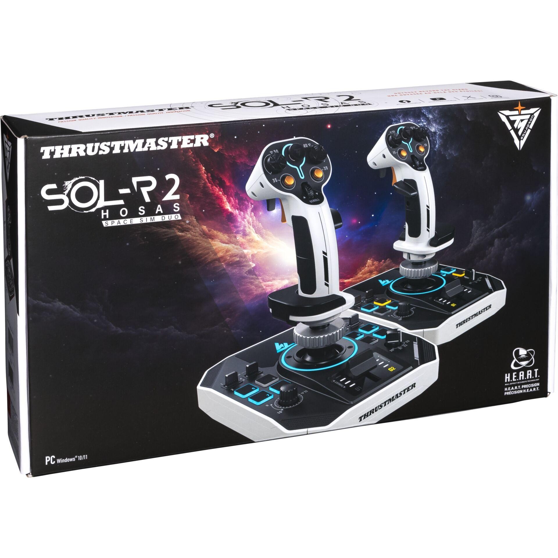 Thrustmaster Sol-R 2 HOSAS Space Sim Duo Noir, Blanc USB Manche à