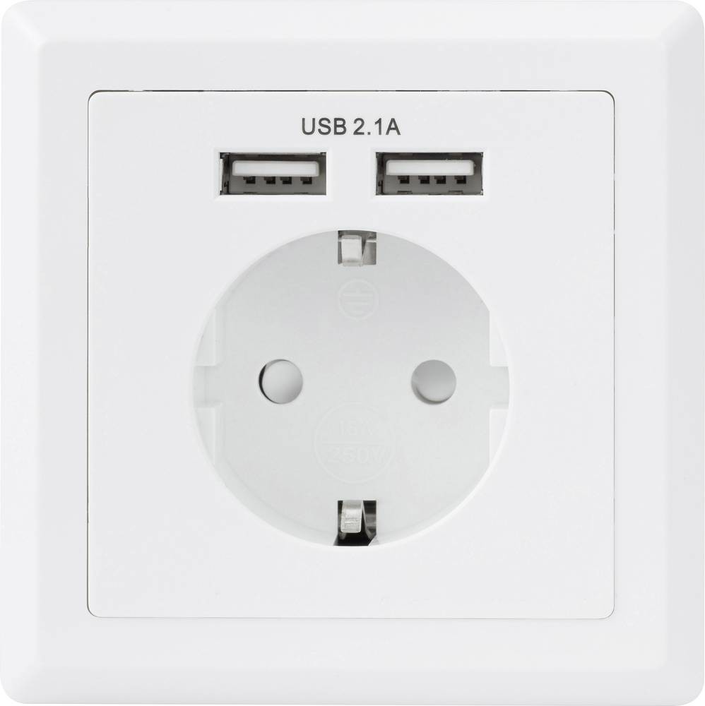 Sygonix SY-5045294 Einbau-Steckdose erhöhter Berührungsschutz, avec