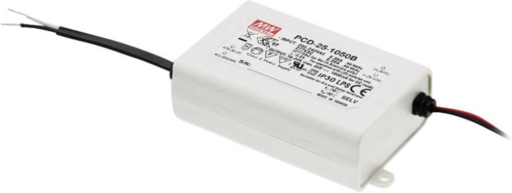 Mean Well MW PCD-25-350B LED-Treiber Konstantstrom 25W 0.35A 40 - 58