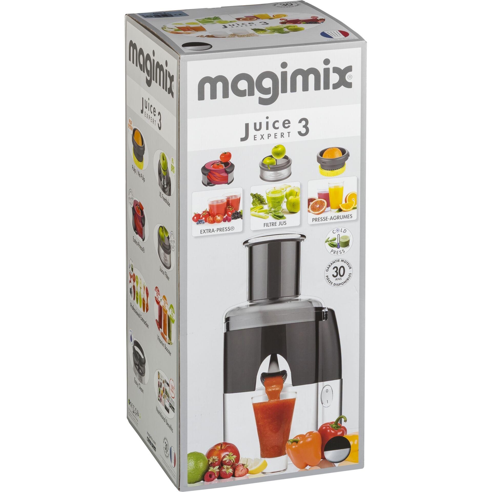 Magimix Juice Expert 3 400 W Black, Chrome - Magimix Juice Expert 3,