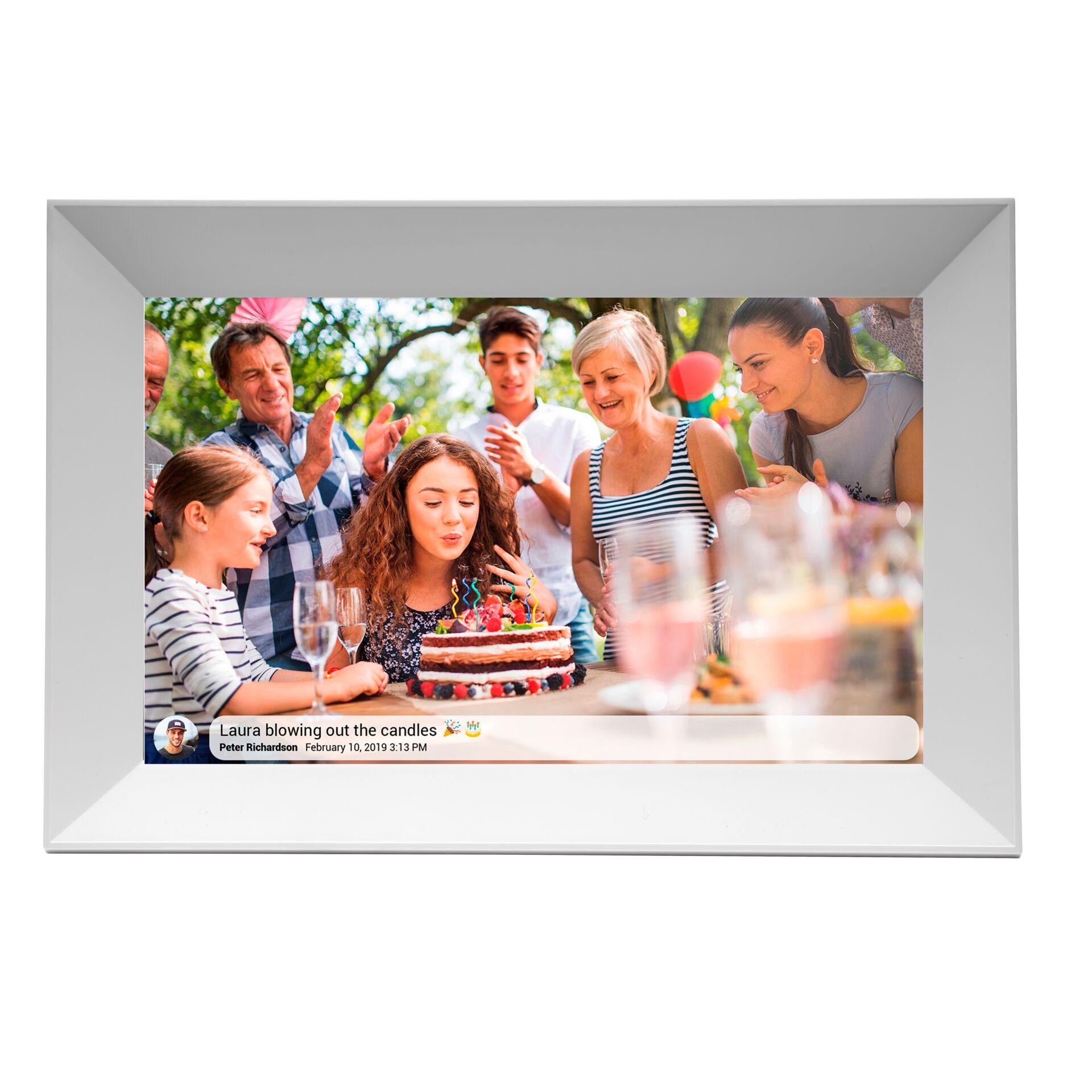 Denver PFF-1063WHITE digital photo frame White 25.6 cm (10.1")