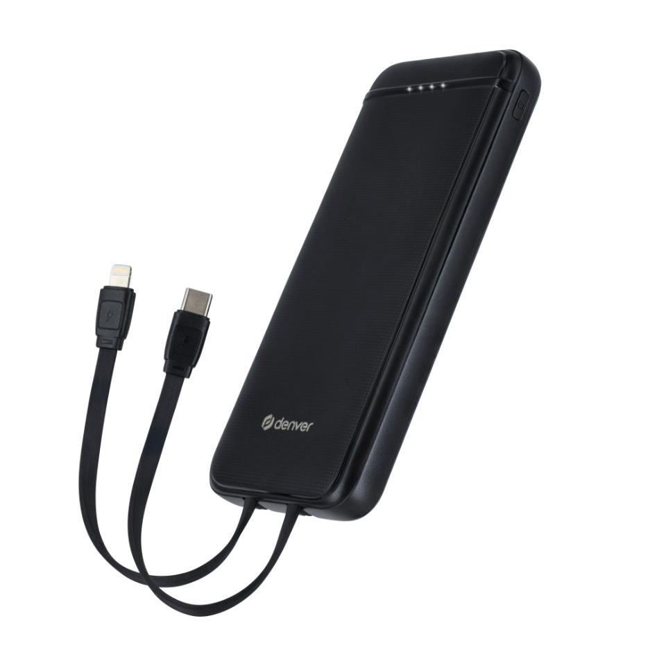 Denver PQCA-10320 Powerbank 10000 mAh USB PD 2.0 Schwarz