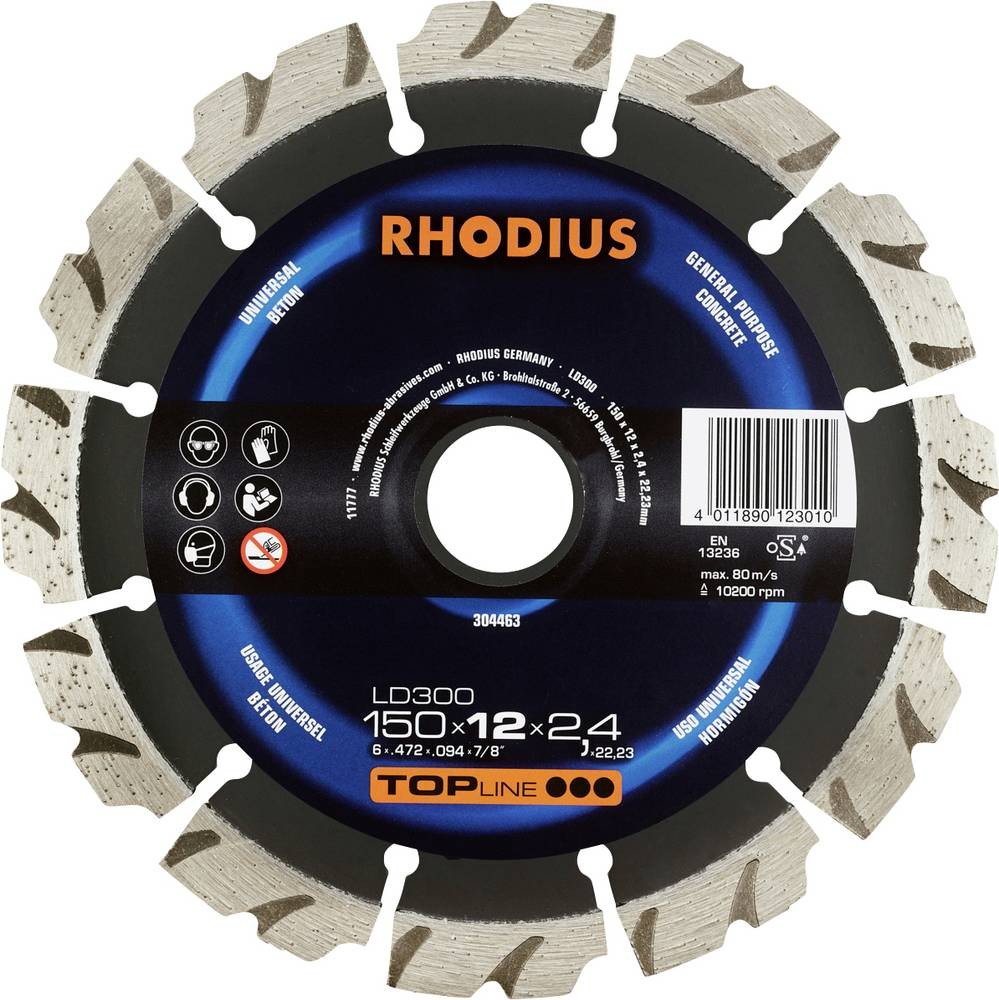 Rhodius 304463 Diamanttrennscheibe 150mm 1 St. Beton