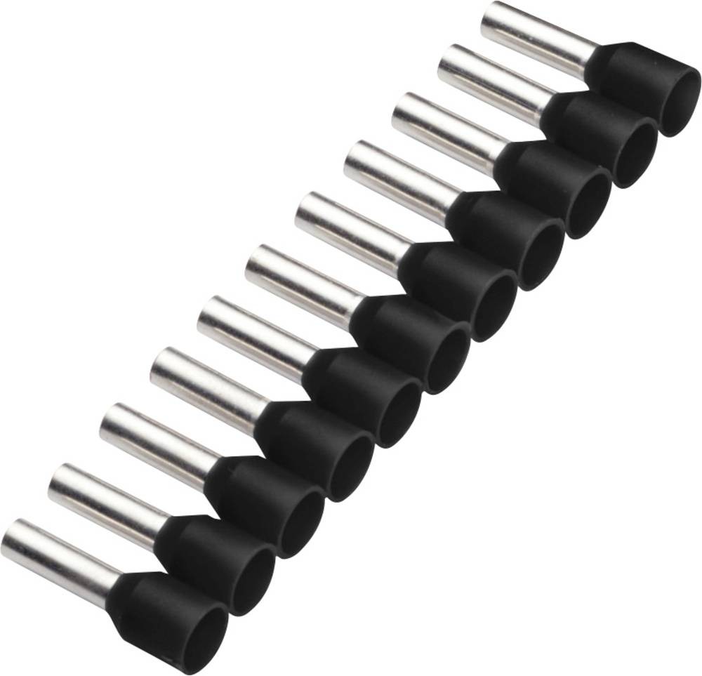 Cimco 187503 Aderendhülse 1.5mm² Teilisoliert black 500St.