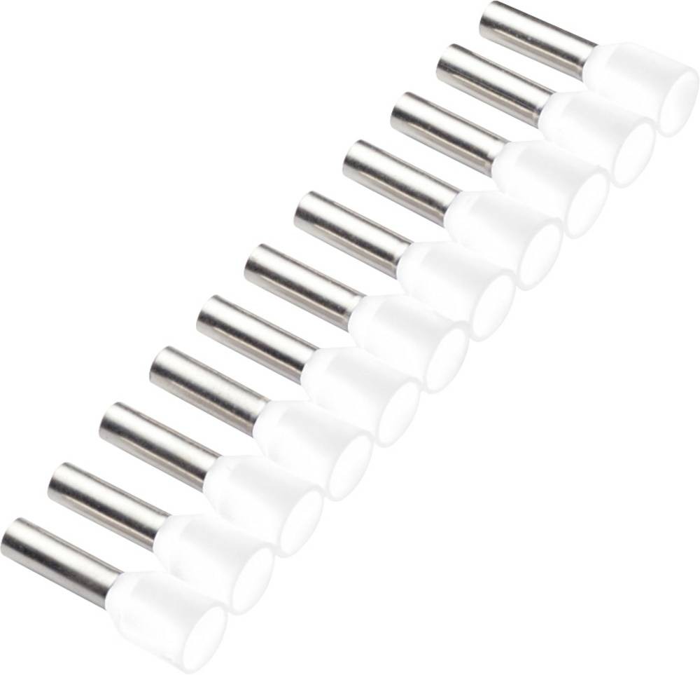 Cimco 187505 Aderendhülse 0.5mm² Teilisoliert Weiß 500St.