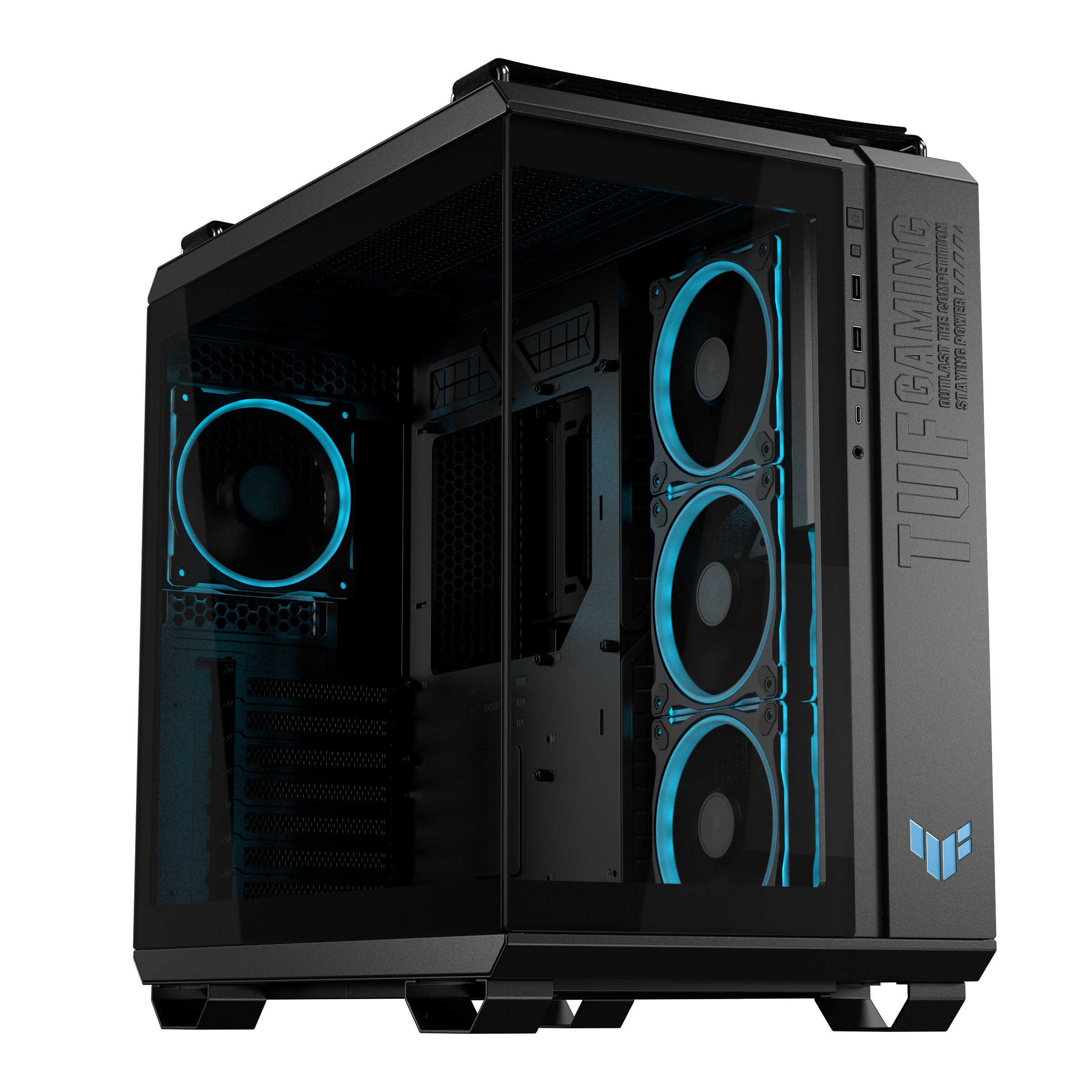 ASUS TUF GAMING GT502 Horizon TG ARGB Black Midi Tower - ASUS TUF