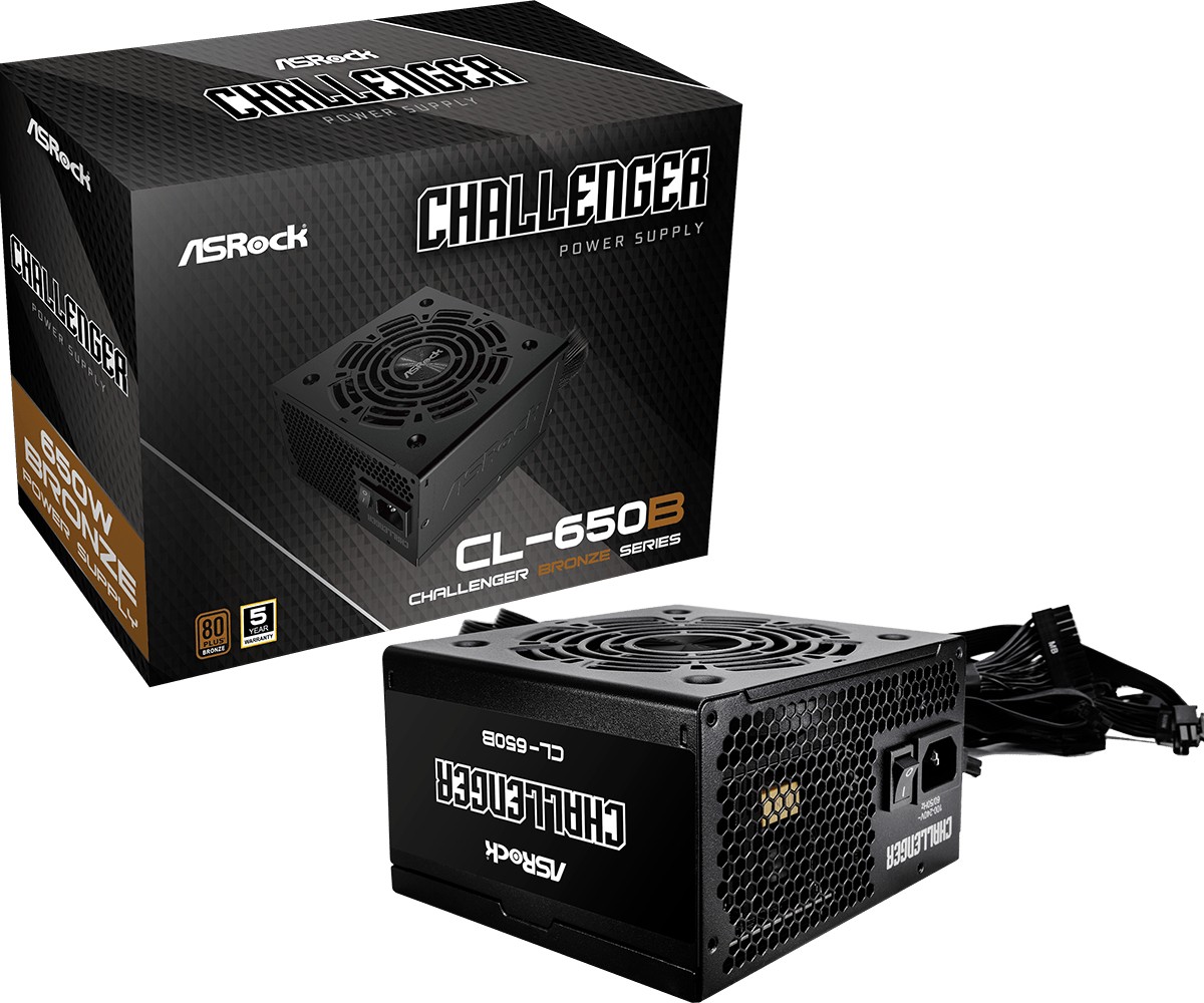 Asrock Challenger CL-650B alimentatore per computer 650 W 20+4 pin