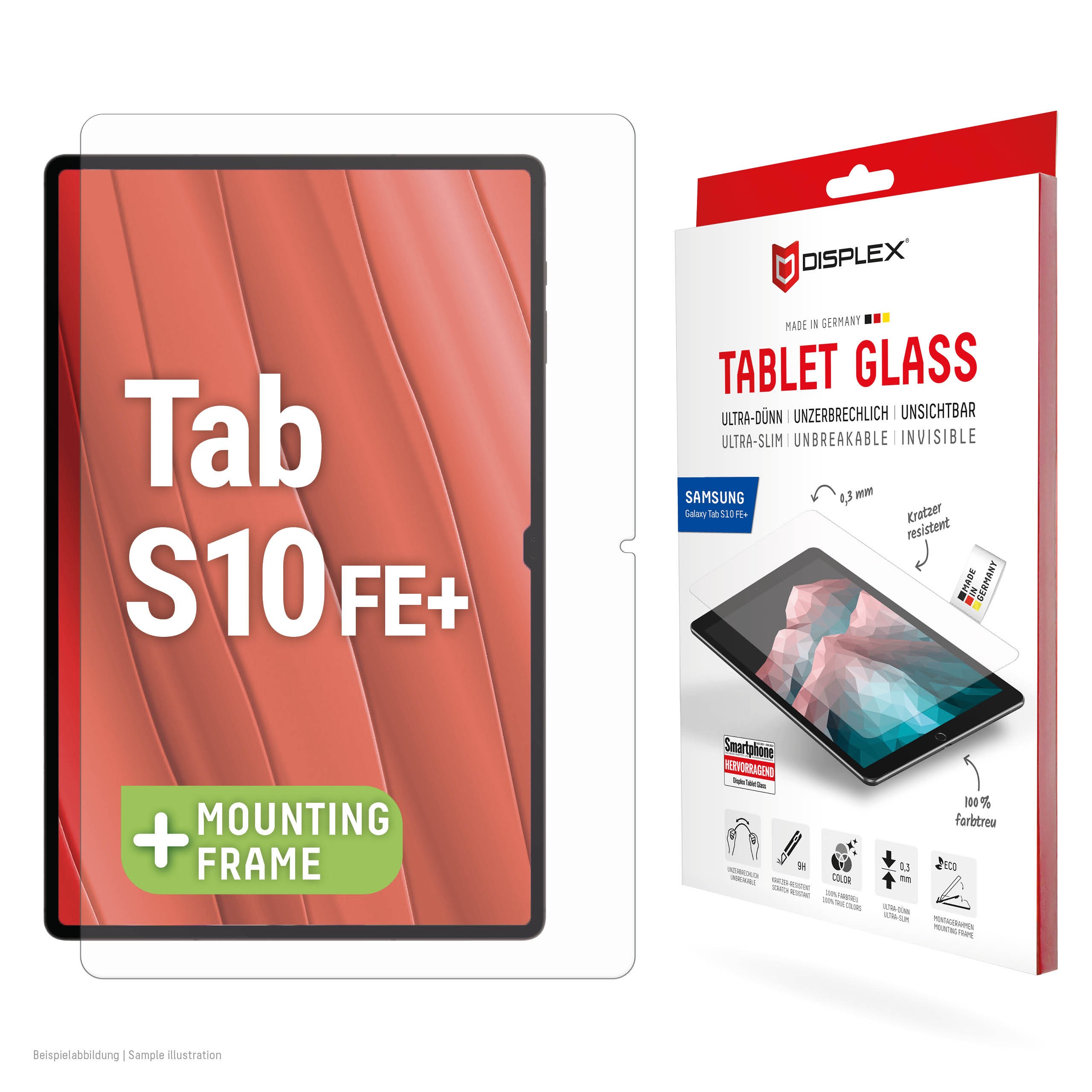 E.V.I. DISPLEX Tablet Glass Samsung Galaxy Tab S10 FE+ - Passend für