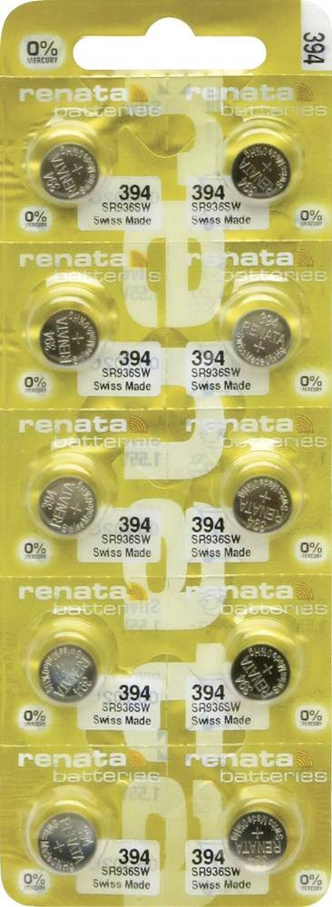 Renata Coin Batterie 394 10 St. 84 mAh