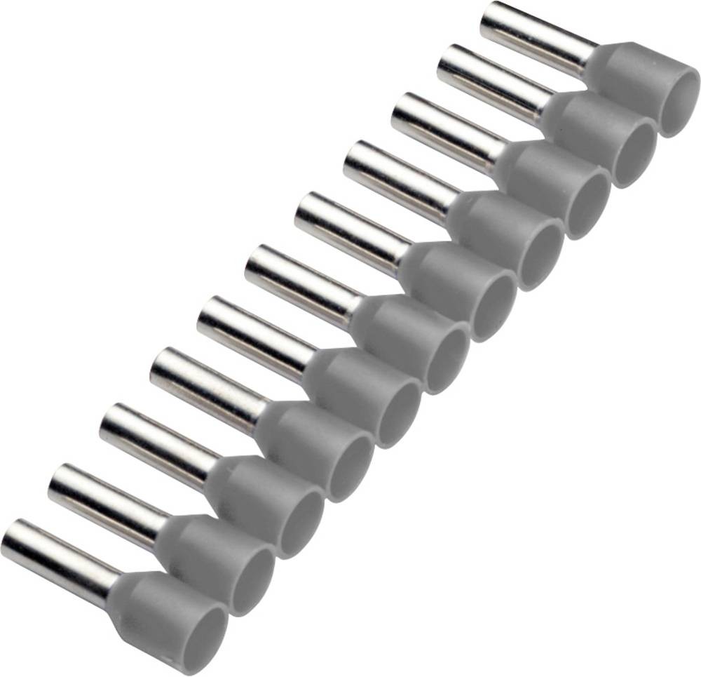 Cimco 187501 Aderendhülse 0.75mm² Teilisoliert grigio 500St.
