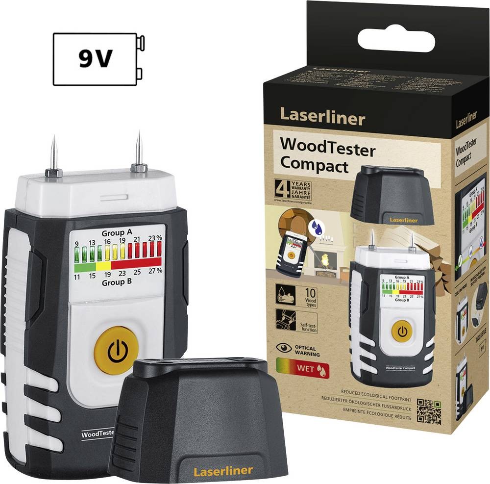 Laserliner WoodTester Compact Holzfeuchtemessgerät