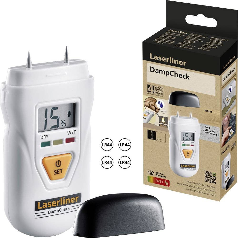 Laserliner DampCheck - Laserliner DampCheck, 2 °C, 2%, -10 - 50 °C,