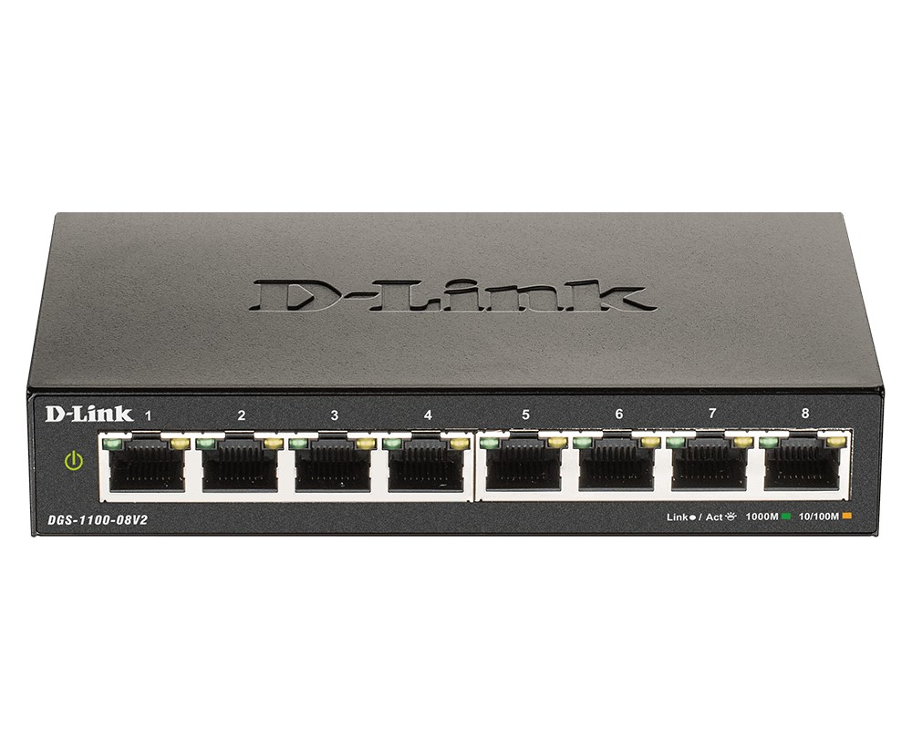 D-Link DGS-1100-08V2/E Gigabit Smart Managed Switch