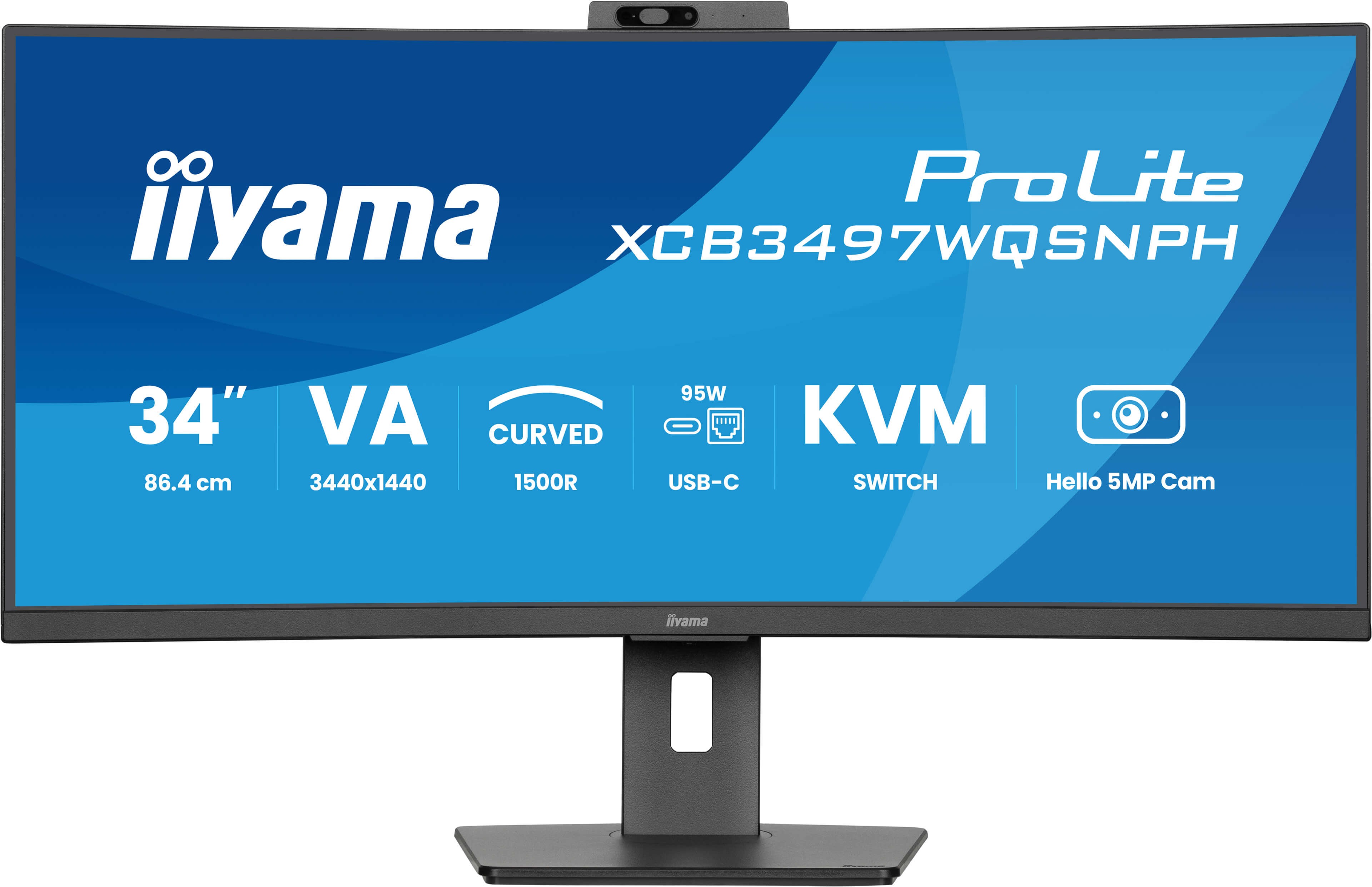 iiyama ProLite XCB3497WQSNPH-B1 Monitor PC 86,4 cm (34") 3440 x 1440