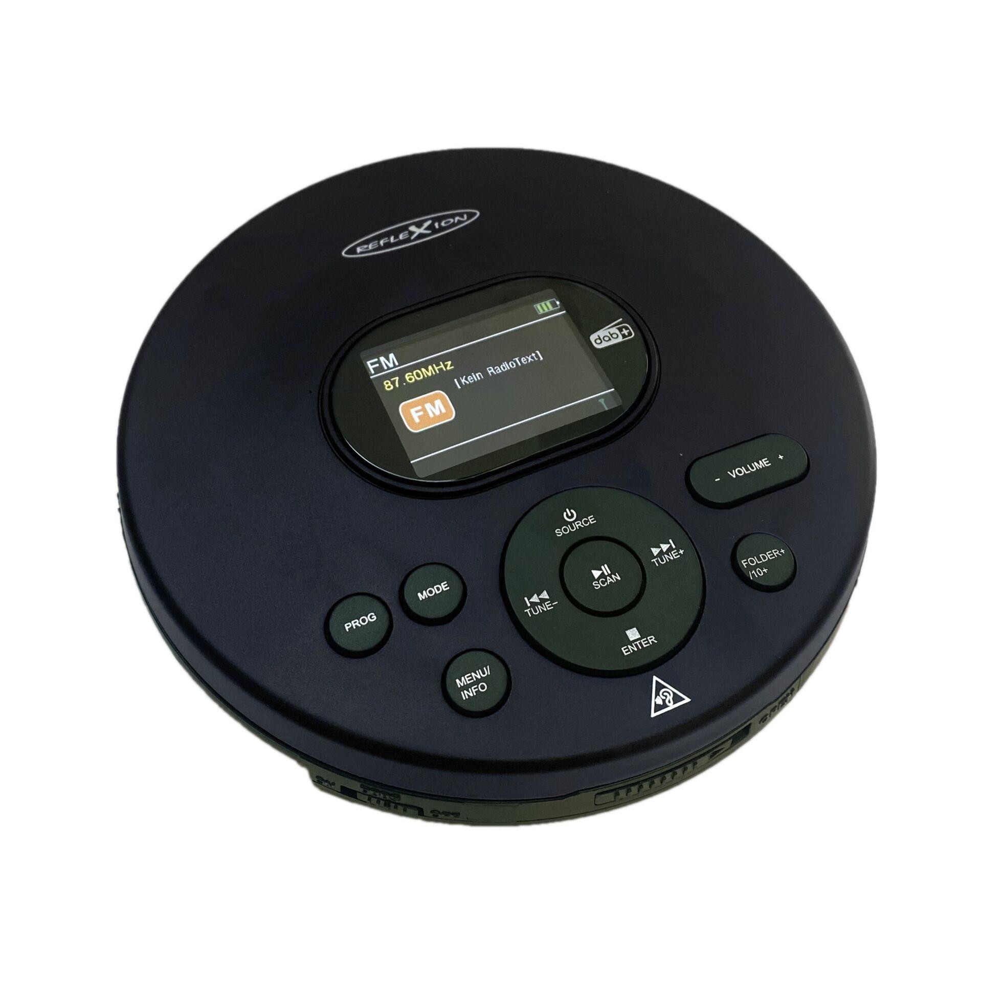Reflexion PCD540DAB/BK portable CD-Player CD, CD-R, CD-RW, MP3 black