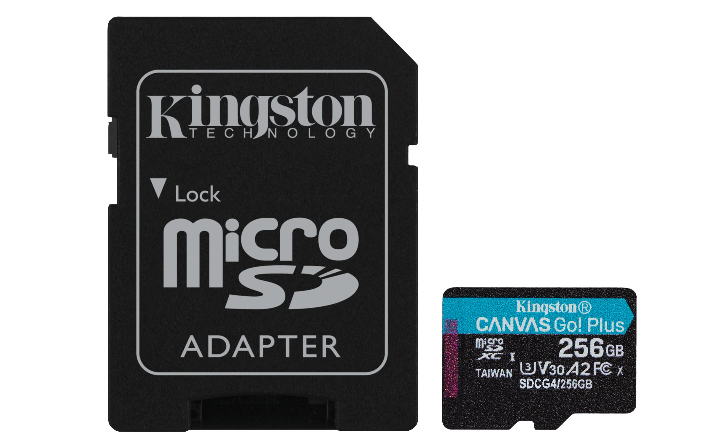 Kingston Technology 256GB microSDXC Canvas Go Plus Gen4 200MB/s A2 U3