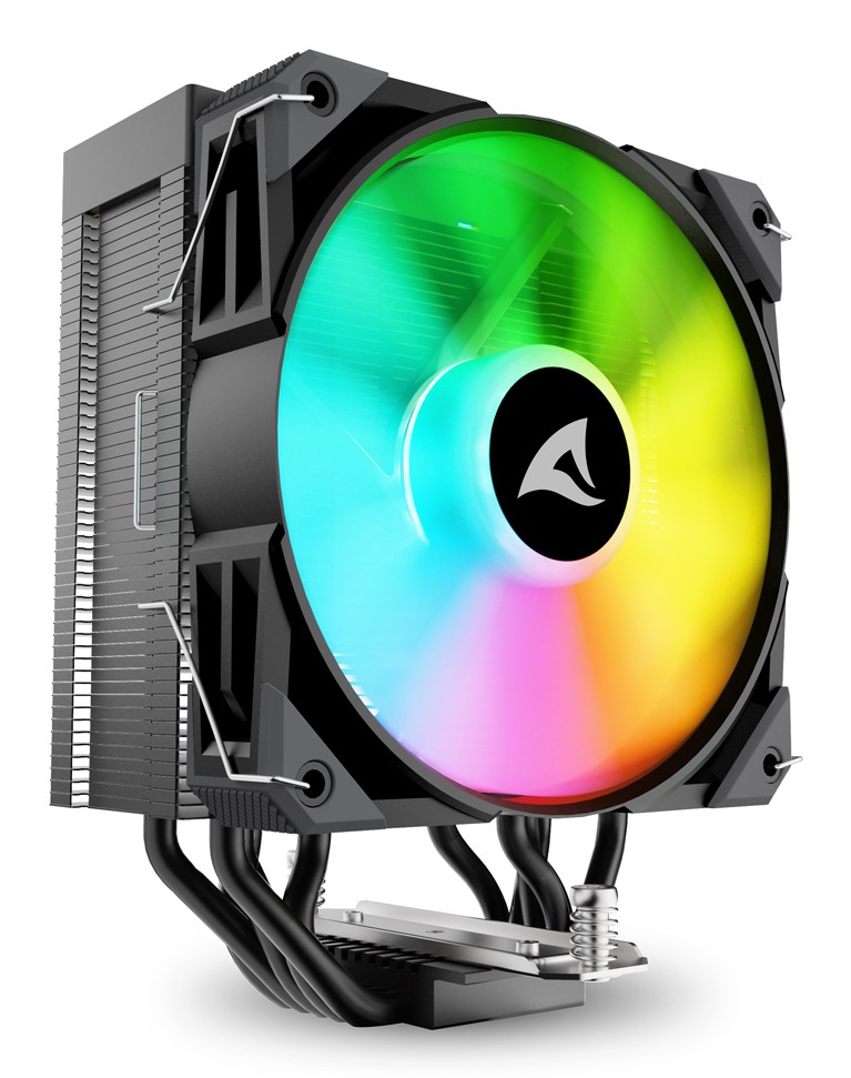 Sharkoon A50 RGB Processore Raffreddatore d'aria 12 cm Nero 1 pz -