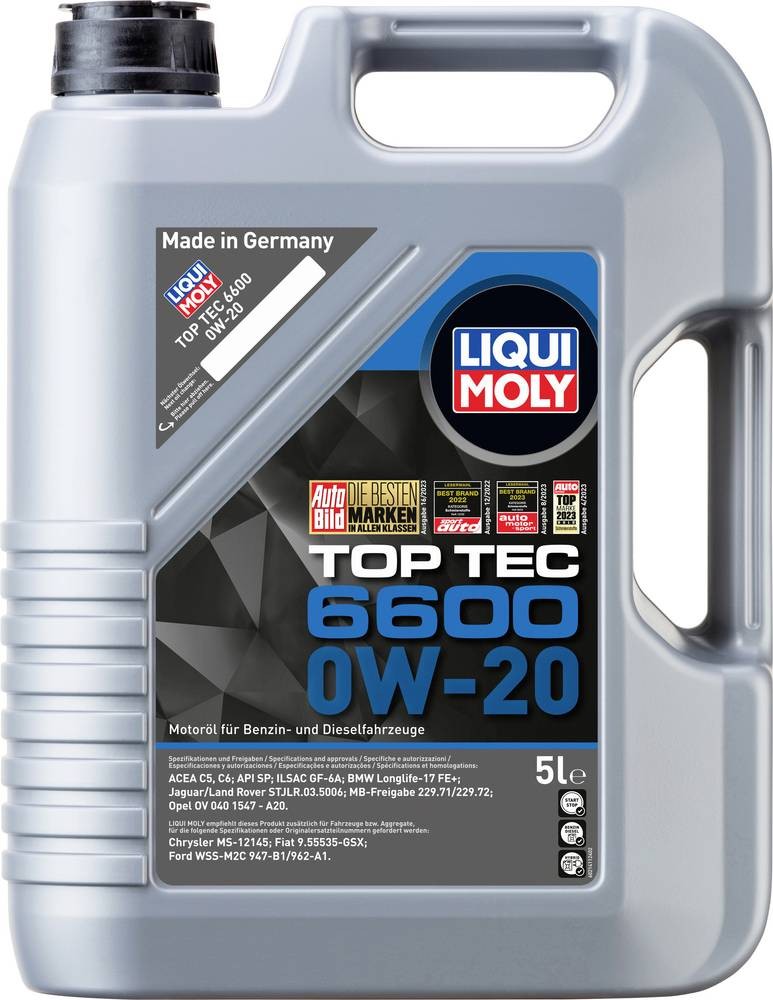 Liqui Moly Top Tec 6600 0W-20 21441 Motoröl 5l