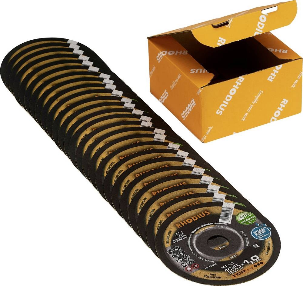 Rhodius 211294 Trennscheiben-Set 125mm 25 St. Edelstahl, Stahl