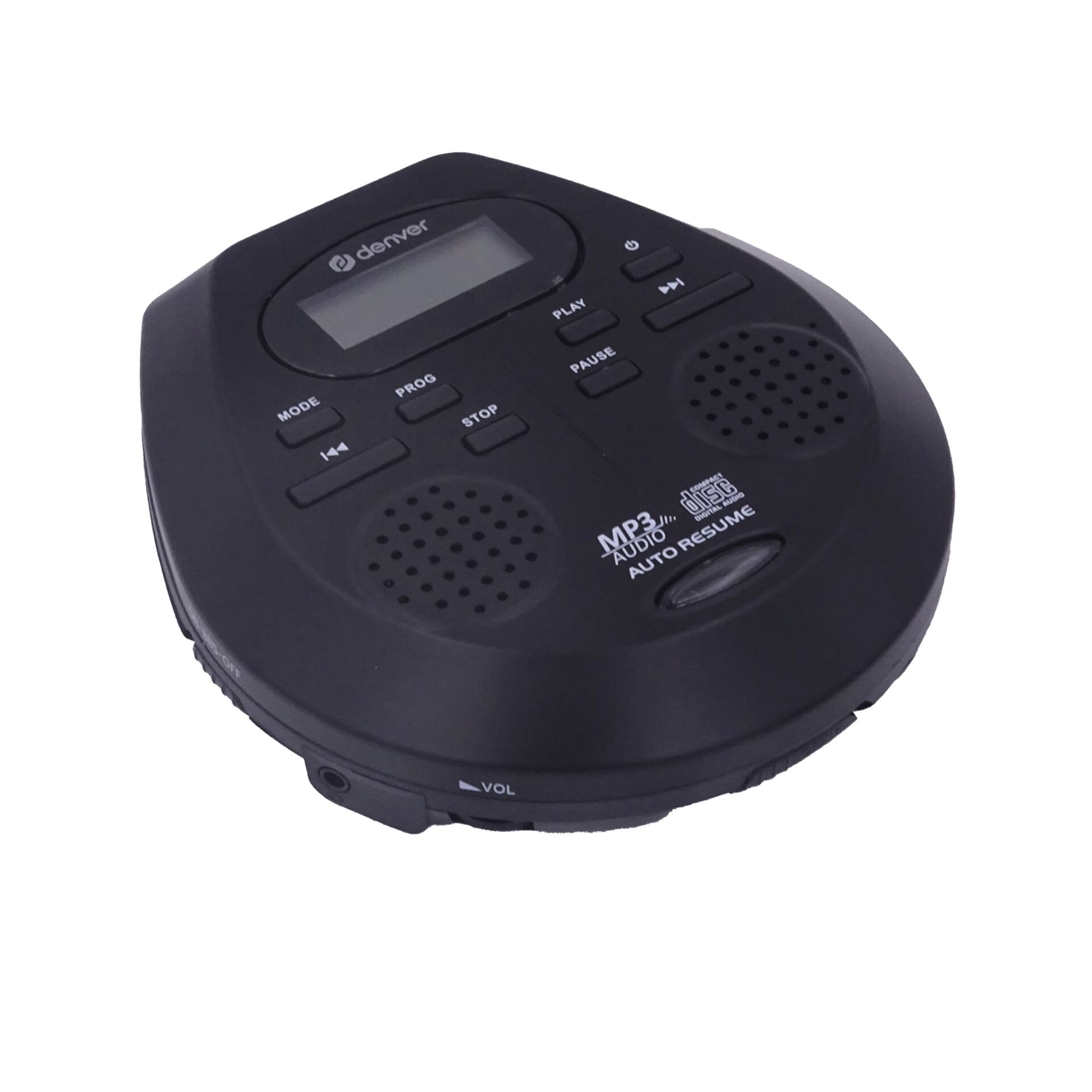 Denver DMP-395B Lecteur CD portable Noir - Denver DMP-395B, Noir,