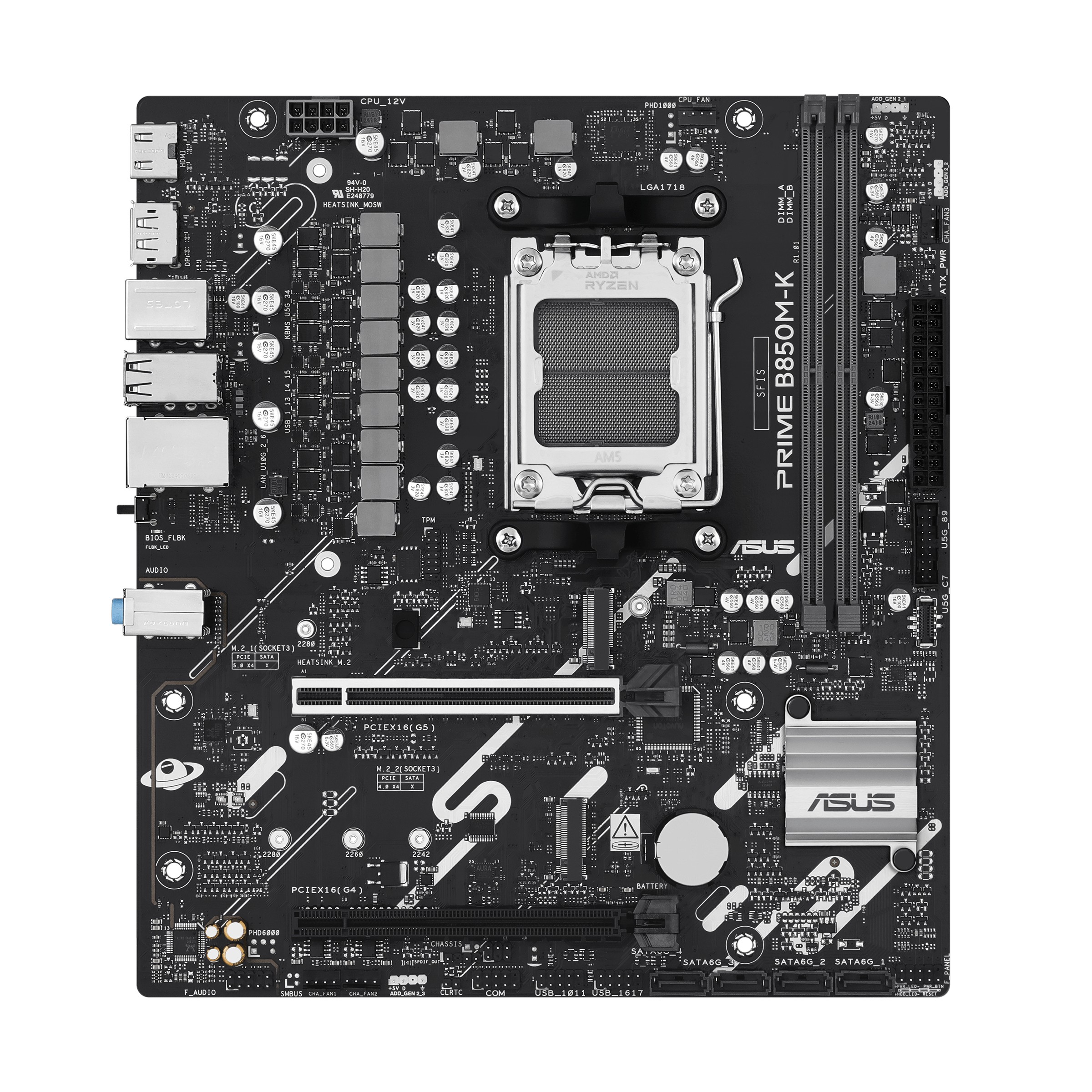 ASUS PRIME B850M-K AMD B850 Socket AM5 micro ATX - ASUS PRIME B850M-K,