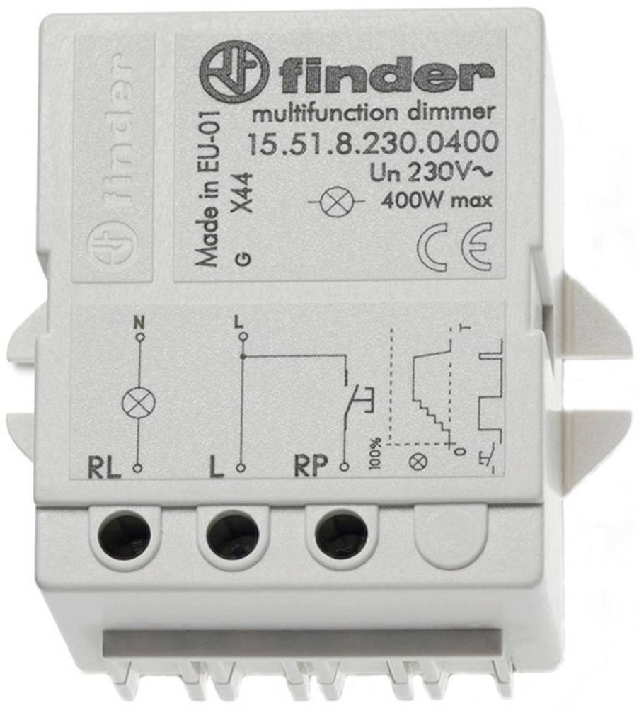 Stromstoß-Schalter Auf-/Unterputz Finder 15.51.8.230.0400 1 Schließ