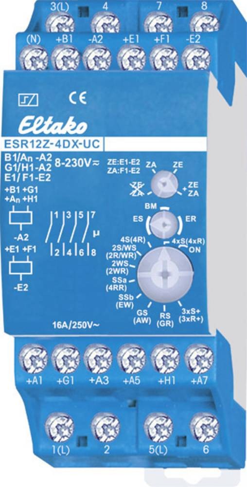 Stromstoß-Schalter Hutschiene Eltako ESR12Z-4DX-UC 4 Schließer 230