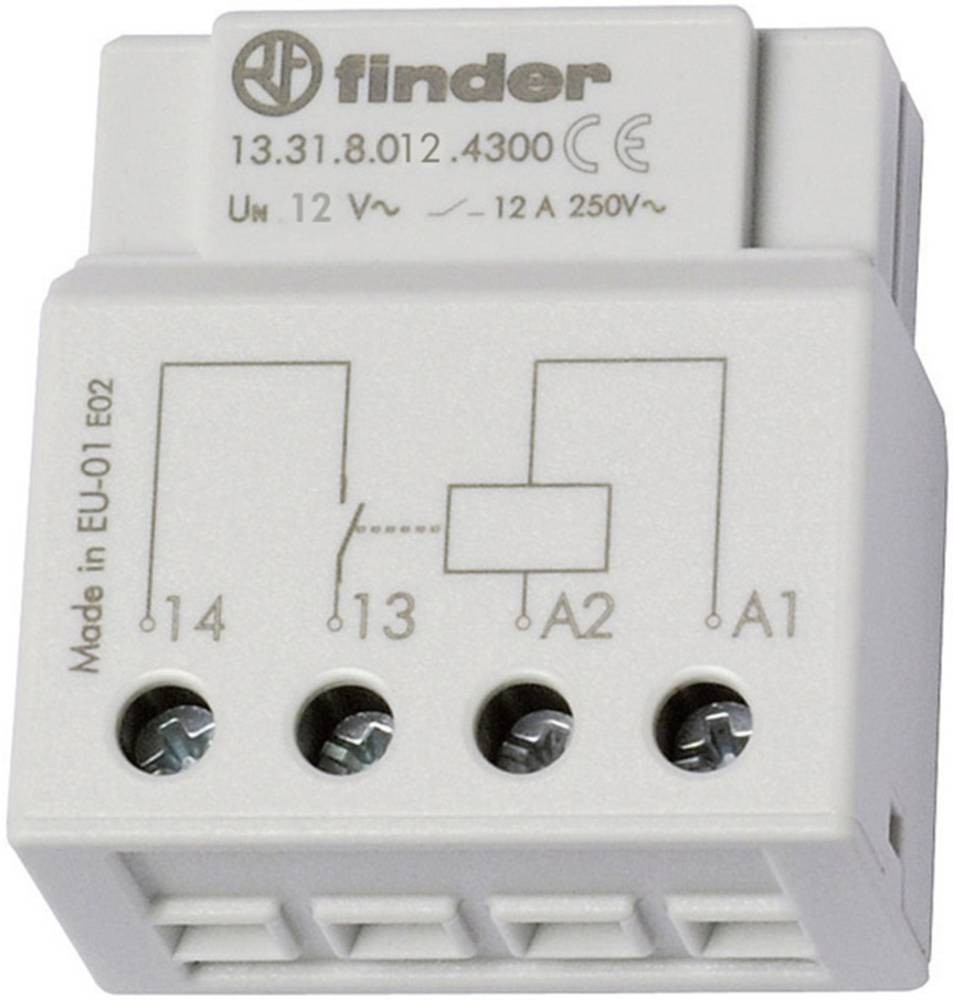 Finder Switch Box Monostable Relay, 12V ac Coil, 12A Switching
