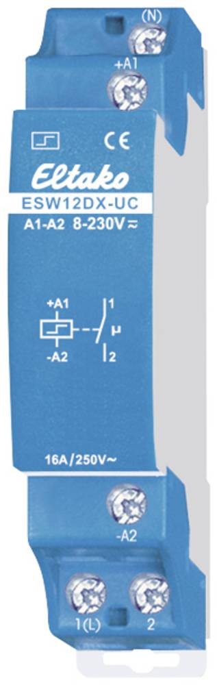 Eltako Stromstoß-Schalter Hutschiene ESW12DX-UC 1 Schließer 230 V/