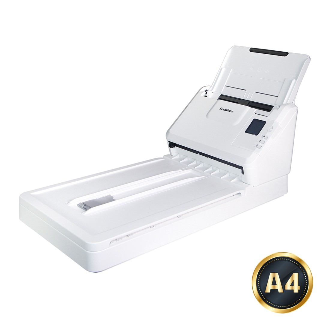 Avision AD340GFN Flatbed & ADF scanner 1200 x 1200 DPI A4 White -