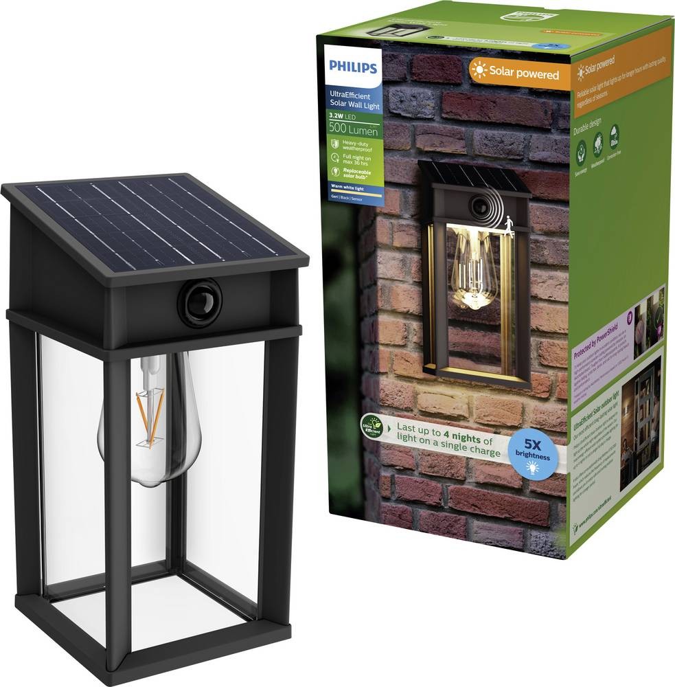 Philips Geri Wall Lights EU, - Philips Geri Wall Lights EU,, Black,