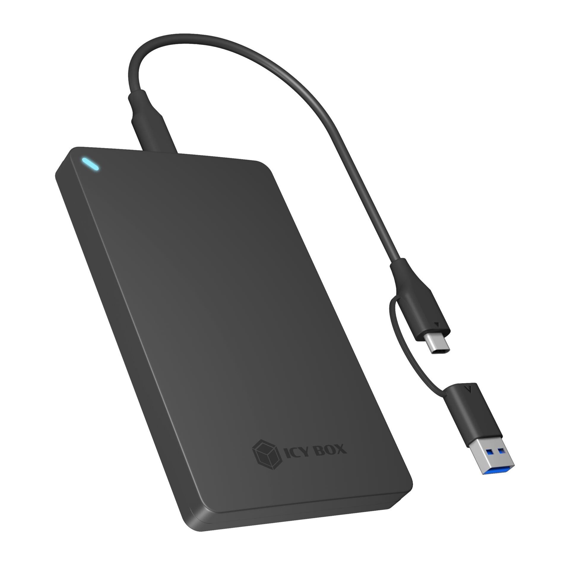 ICY BOX IB-201T-CU31 SSD enclosure Black 2.5" - ICY BOX IB-201T-CU31,