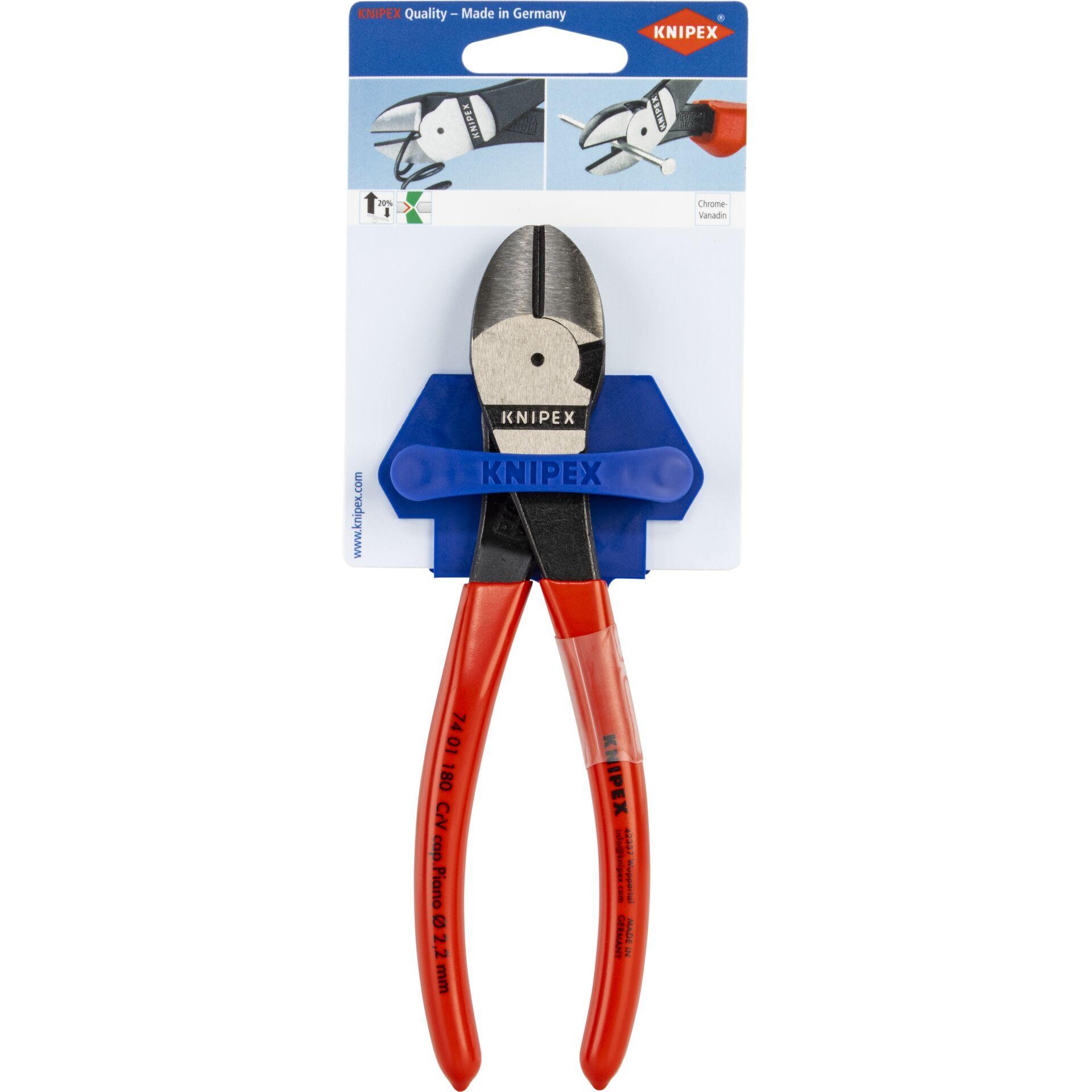 KNIPEX Kraft-Pagesschneider 180 mm, plastic überzogen