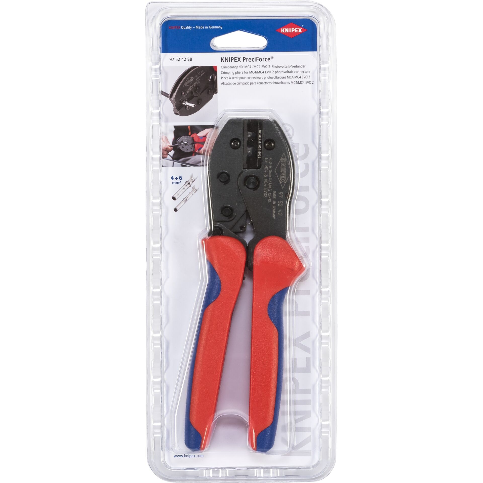 KNIPEX PreciForce Crimpzange for MC4 / EVO2